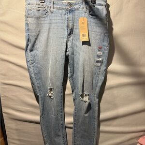 Levi's 33x30 Light Blue 711 Skinny Ripped Jeans